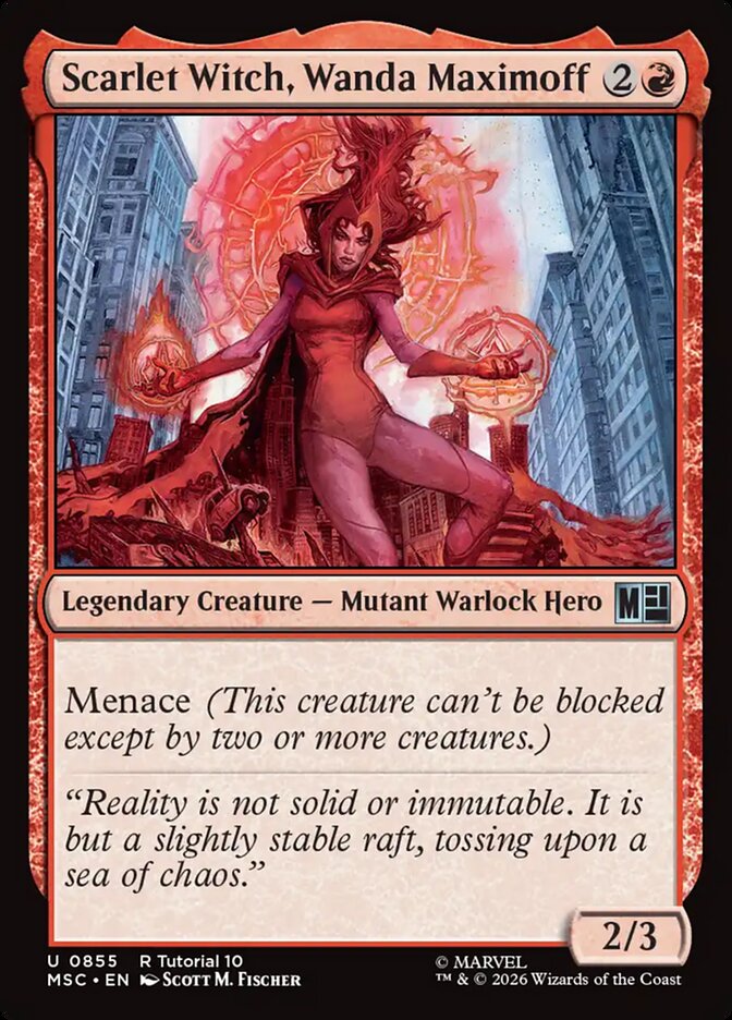 Scarlet Witch, Wanda Maximoff - carta Magic The Gathering