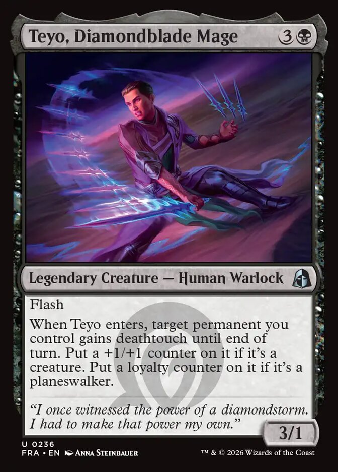 Teyo, Diamondblade Mage - carta Magic The Gathering