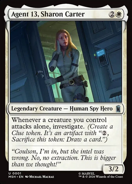 Agent 13, Sharon Carter - carta Magic The Gathering