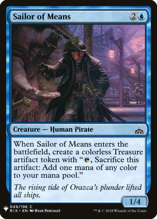Sailor of Means - carta Magic The Gathering
