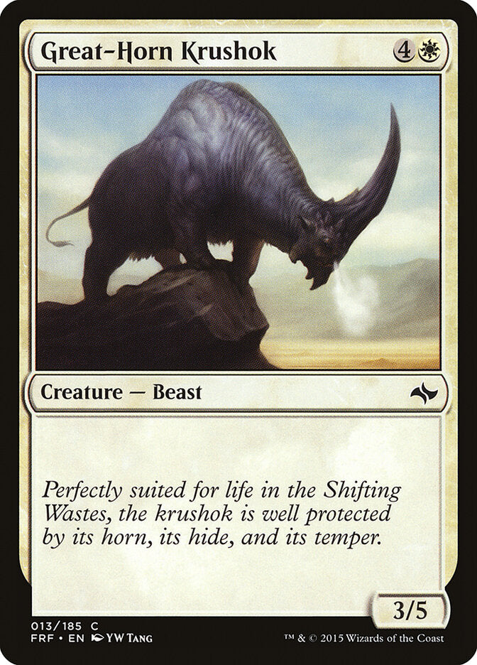 Great-Horn Krushok - carta Magic The Gathering
