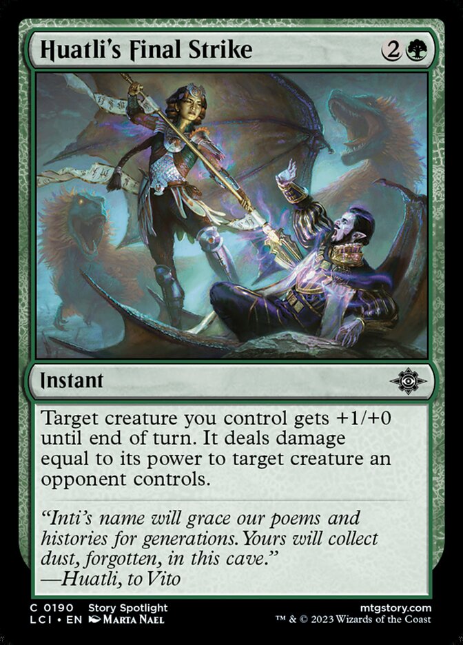Huatli's Final Strike - carta Magic The Gathering