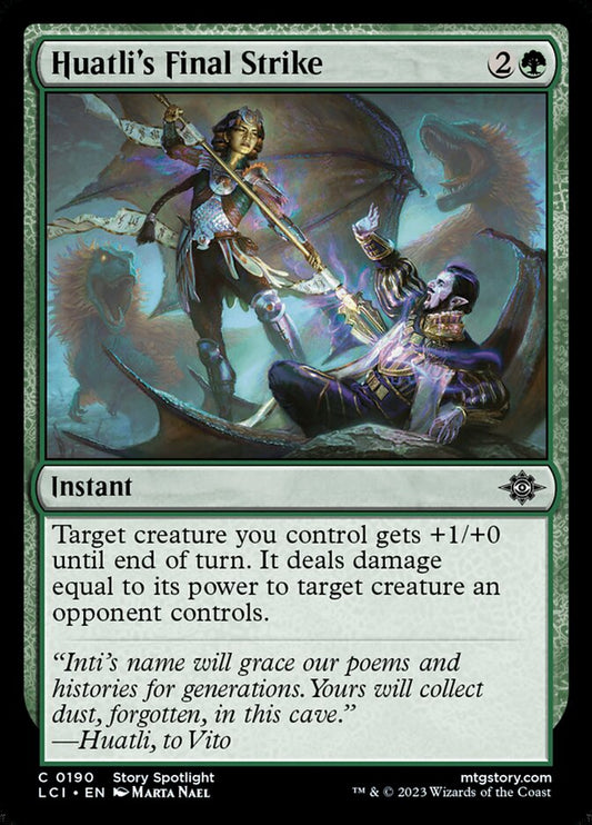 Huatli's Final Strike - carta Magic The Gathering