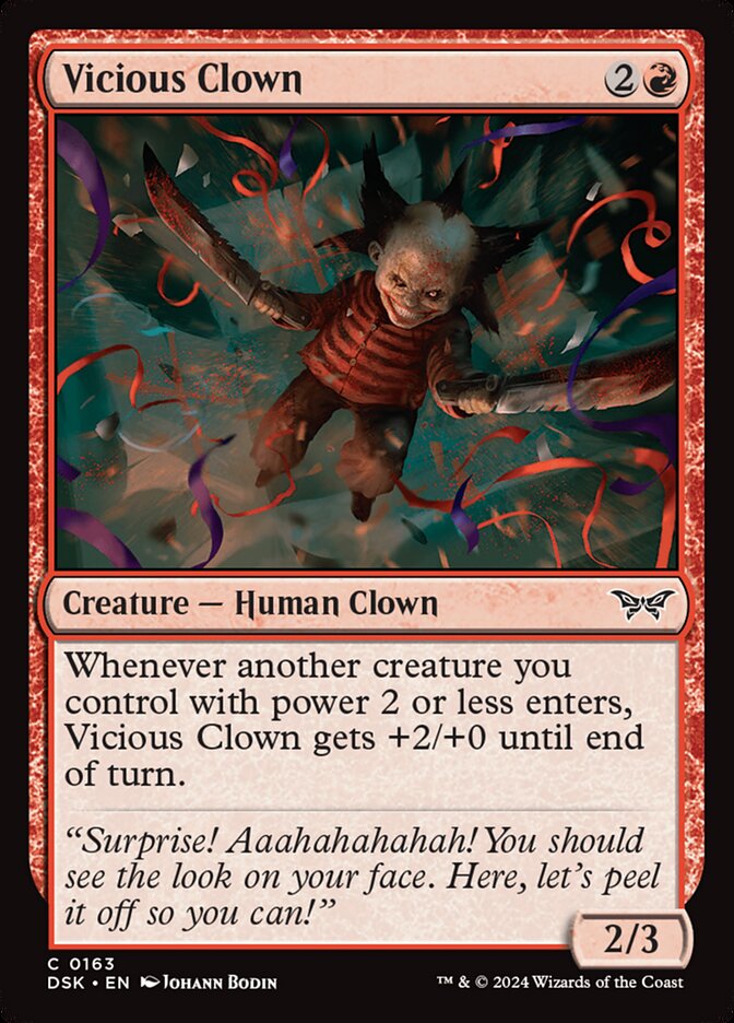 Vicious Clown - carta Magic The Gathering
