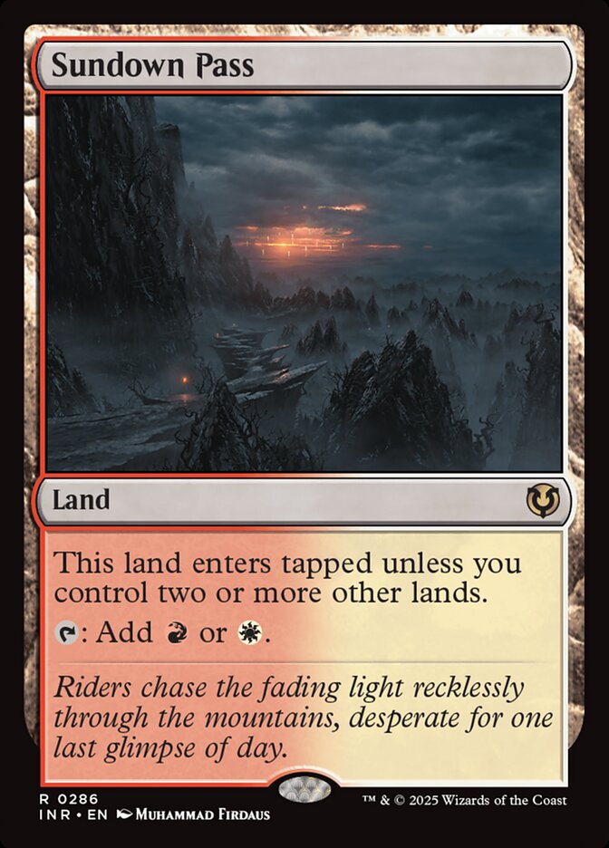 Sundown Pass - carta Magic The Gathering
