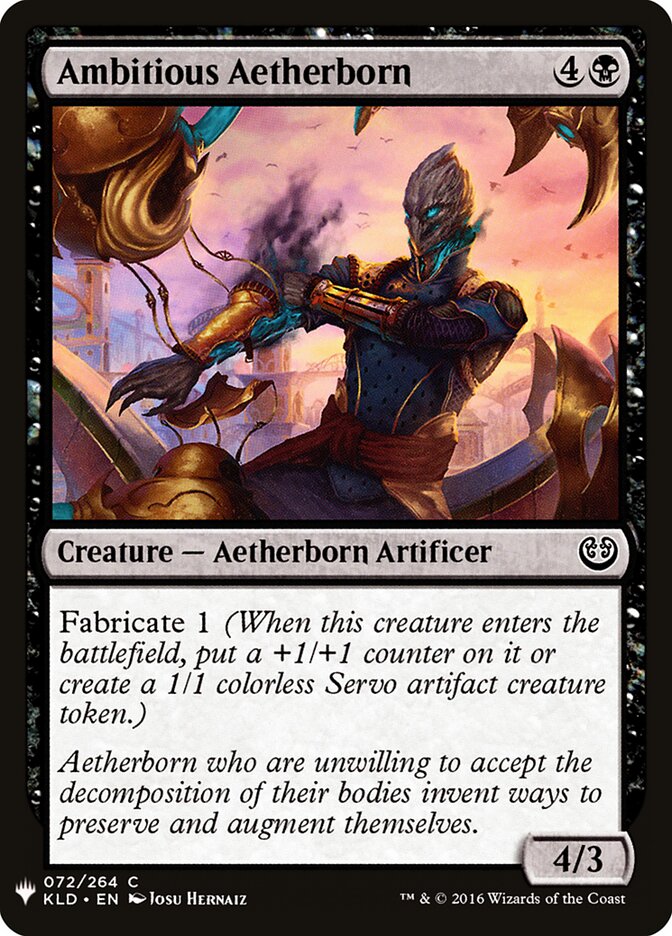 Ambitious Aetherborn - carta Magic The Gathering