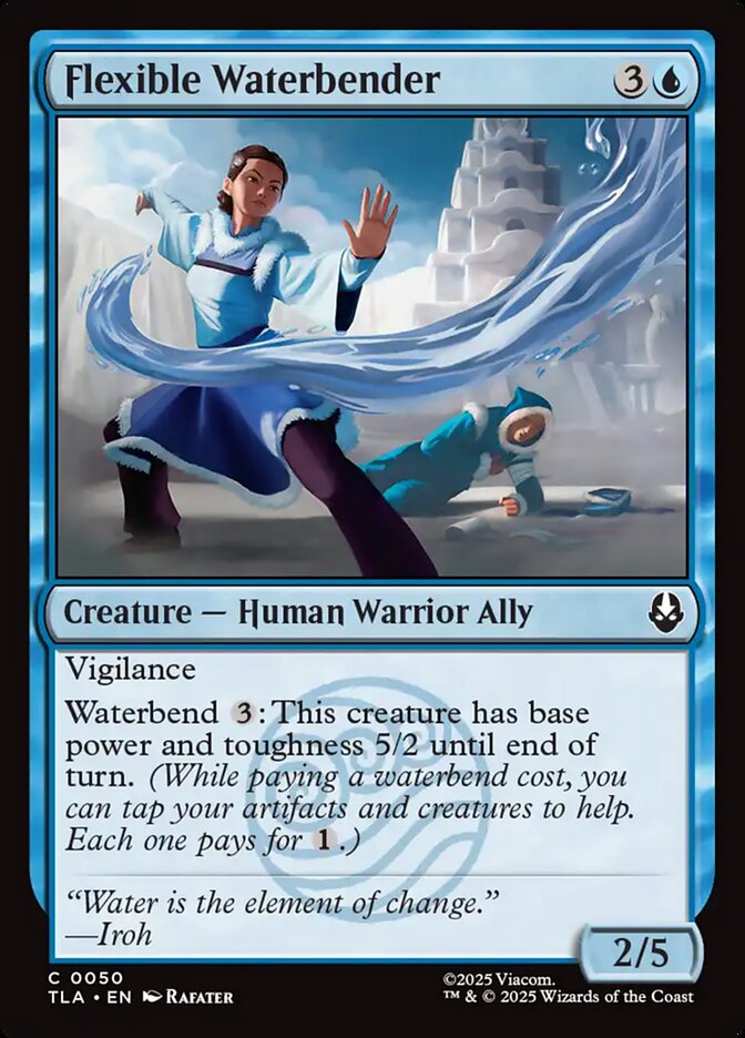 Flexible Waterbender - carta Magic The Gathering