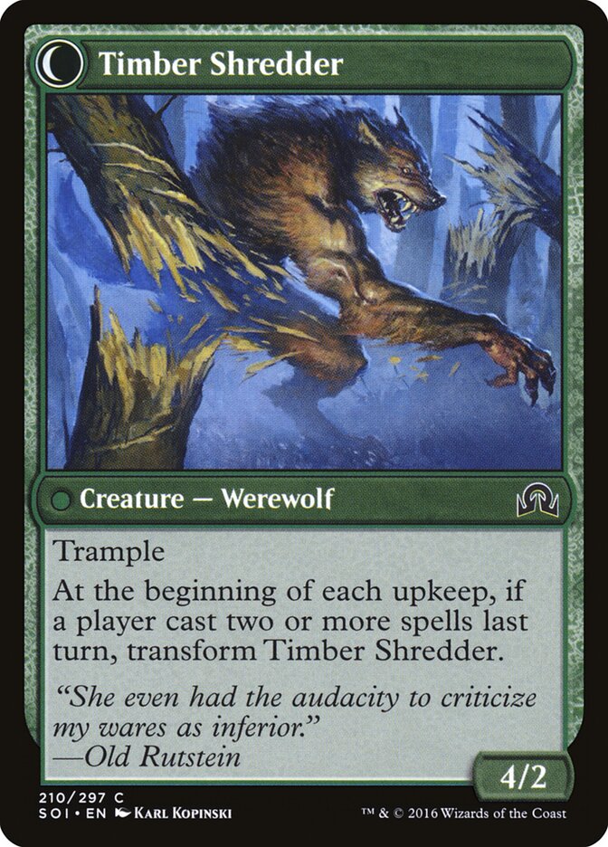 Timber Shredder - carta Magic The Gathering