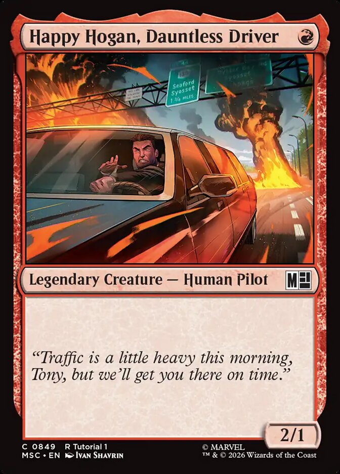 Happy Hogan, Dauntless Driver - carta Magic The Gathering