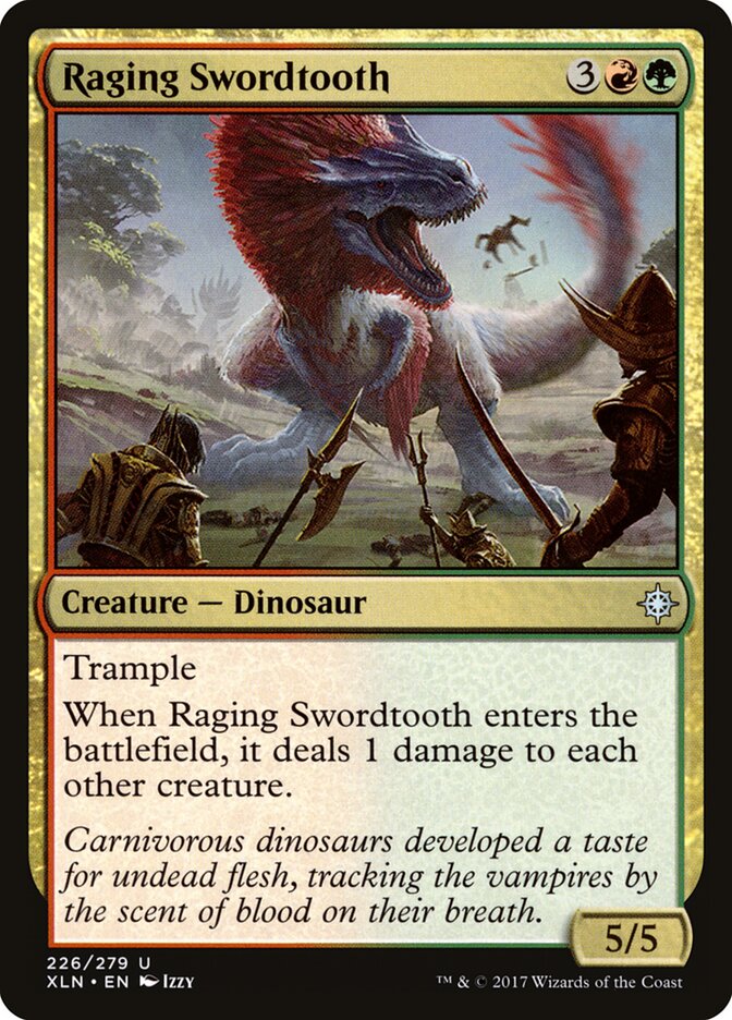 Raging Swordtooth - carta Magic The Gathering
