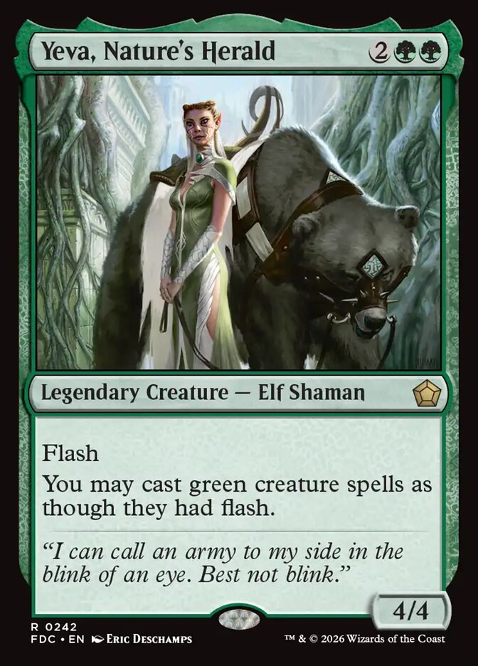 Yeva, Nature's Herald - carta Magic The Gathering