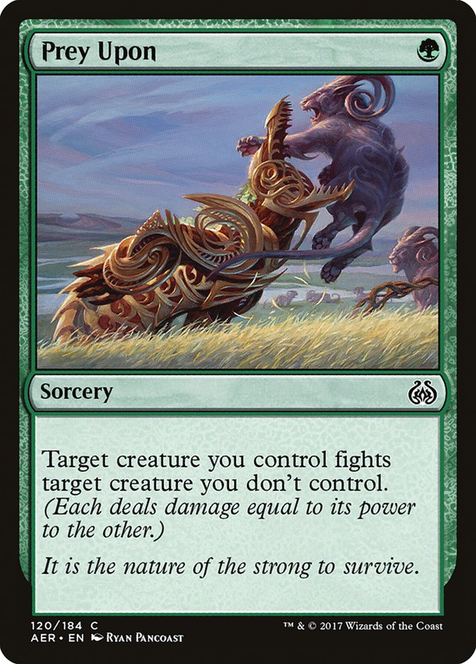 Prey Upon - carta Magic The Gathering