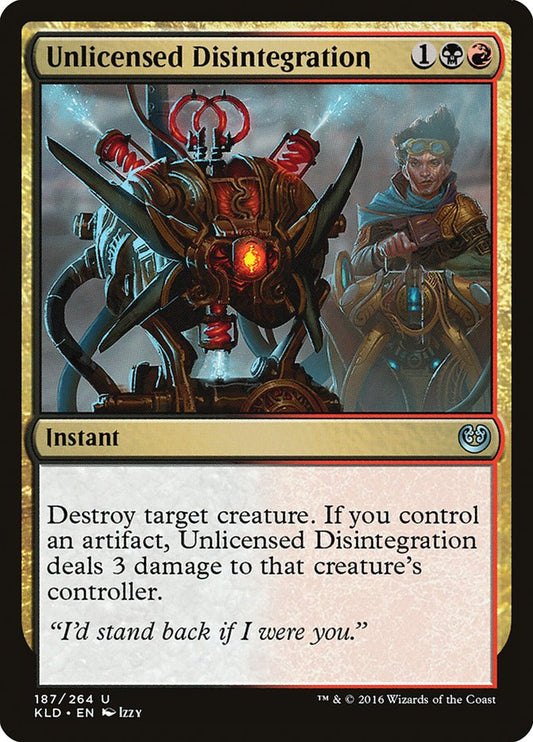 Unlicensed Disintegration - carta Magic The Gathering