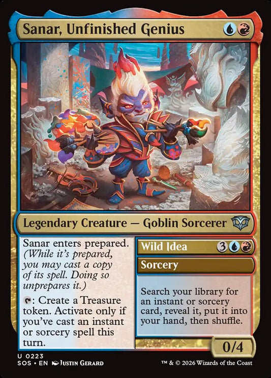 Sanar, Unfinished Genius // Wild Idea - SOS-223-NF-LDG
