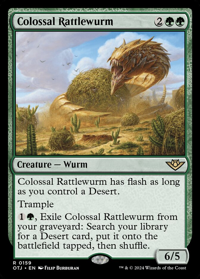 Colossal Rattlewurm - carta Magic The Gathering