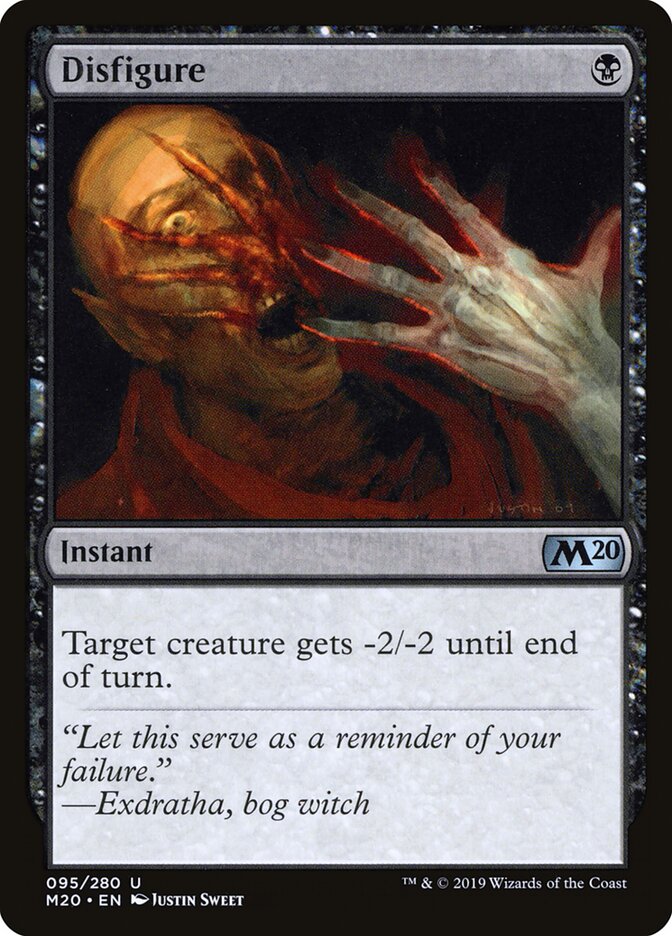 Disfigure - carta Magic The Gathering