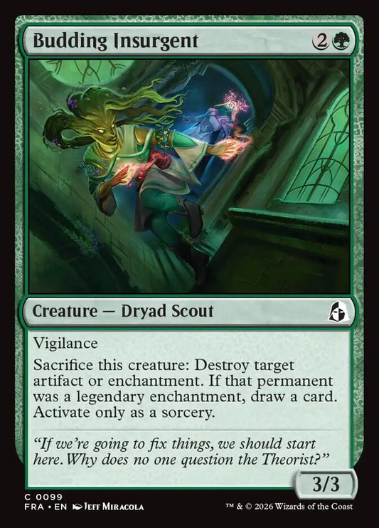 Budding Insurgent - carta Magic The Gathering