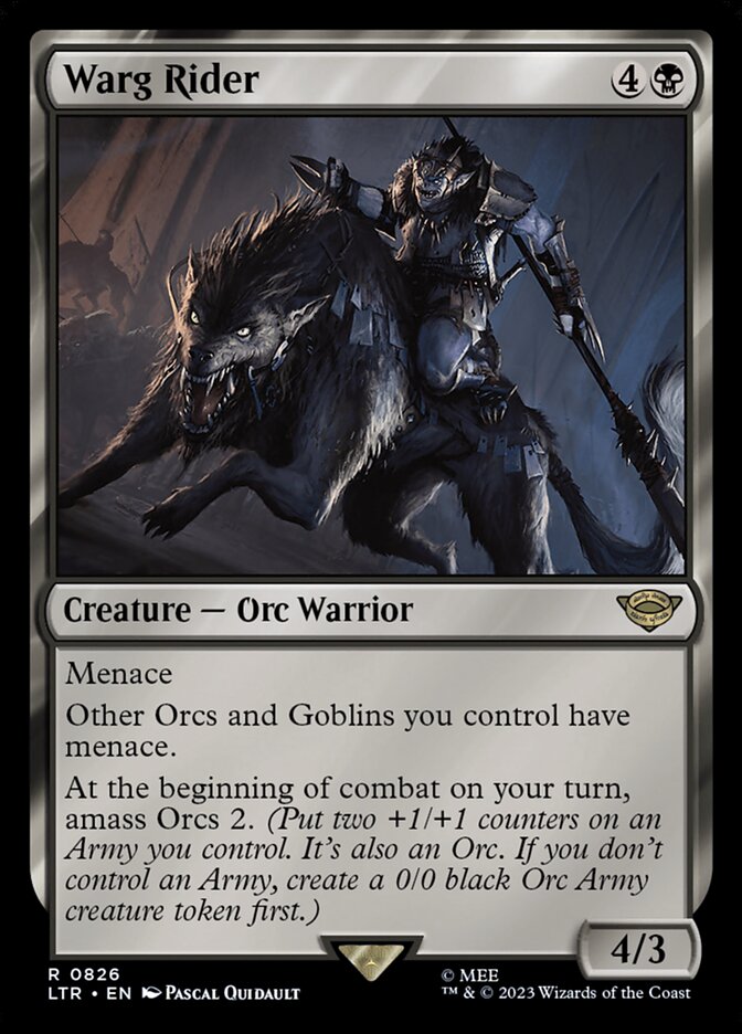 Warg Rider - carta Magic The Gathering
