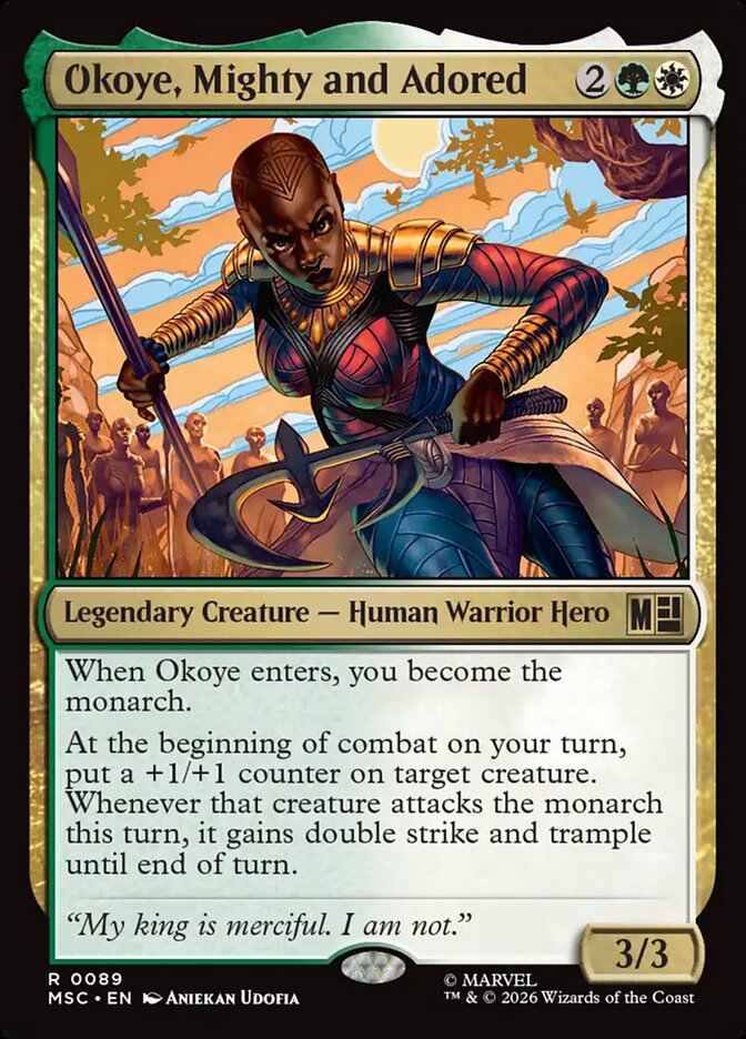 Okoye, Mighty and Adored - carta Magic The Gathering