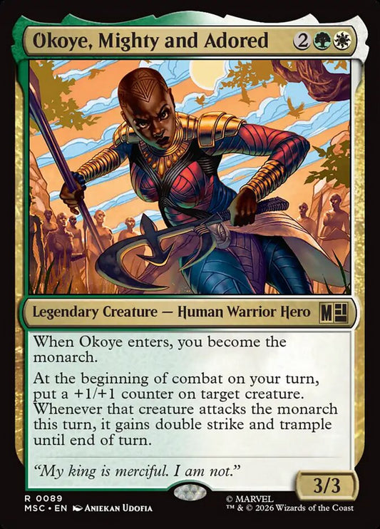 Okoye, Mighty and Adored - carta Magic The Gathering