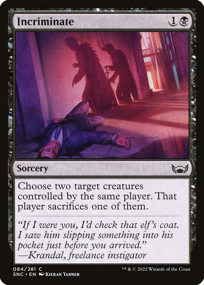 Incriminate - carta Magic The Gathering