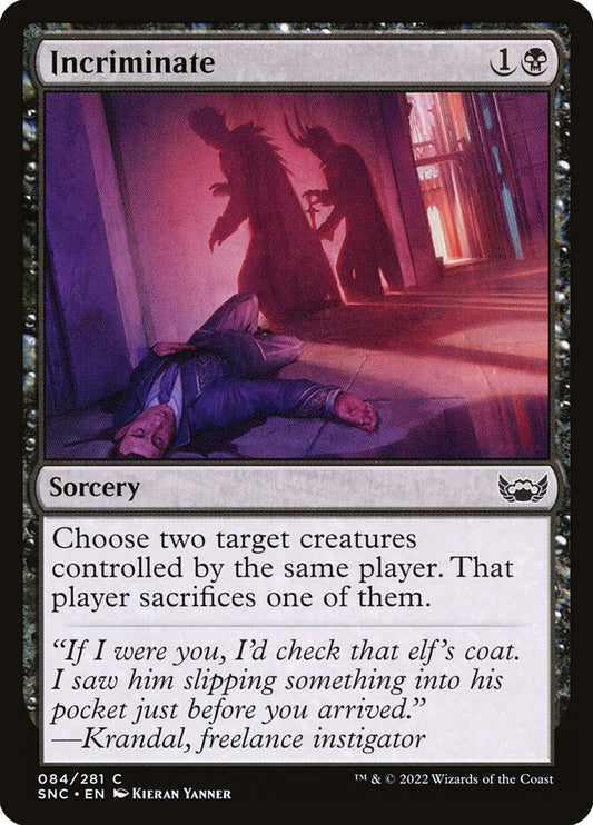 Incriminate - carta Magic The Gathering