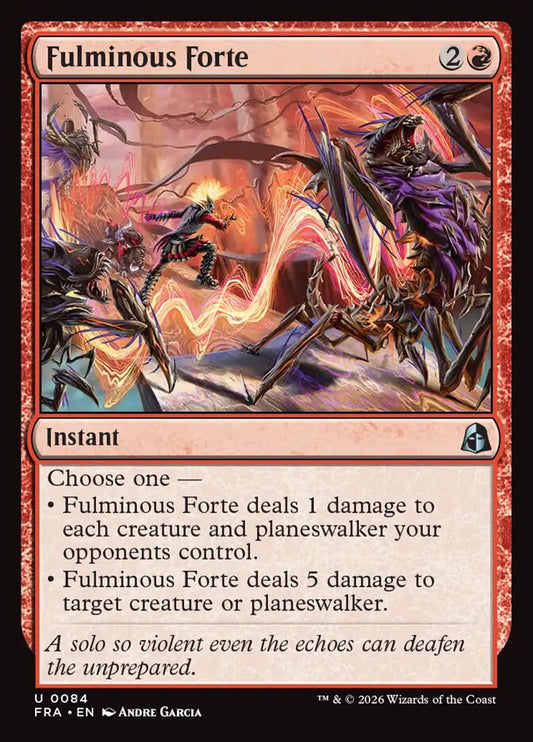 Fulminous Forte - carta Magic The Gathering