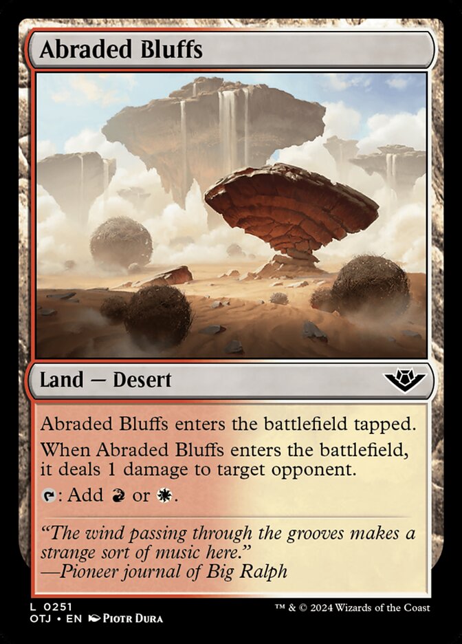 Abraded Bluffs - carta Magic The Gathering