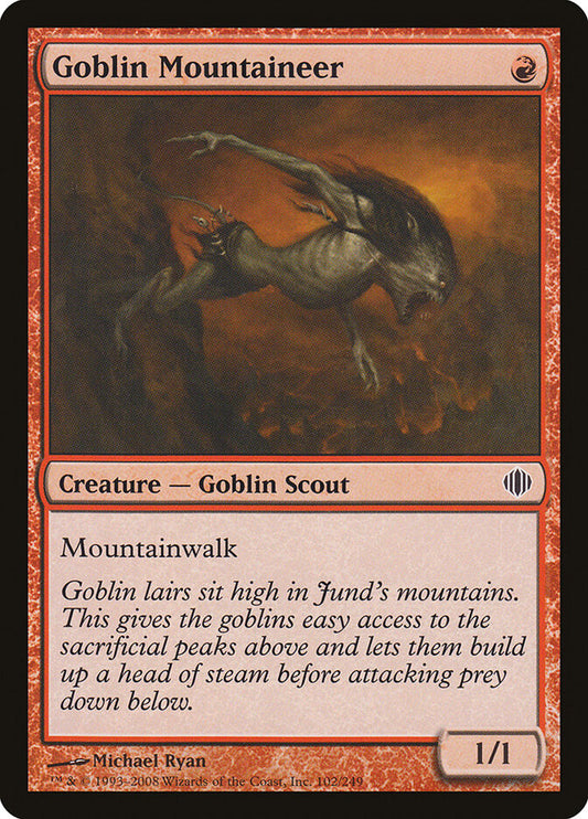 Goblin Mountaineer - carta Magic The Gathering