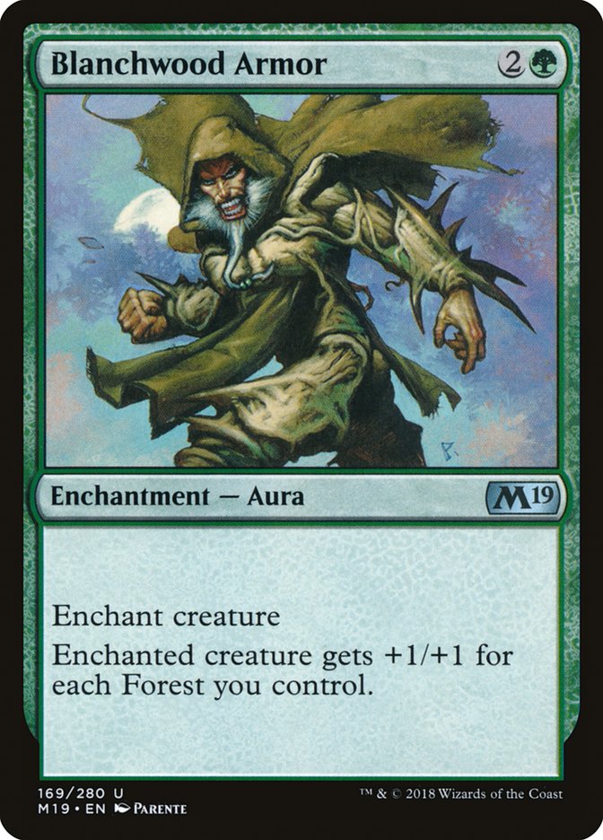 Blanchwood Armor - carta Magic The Gathering