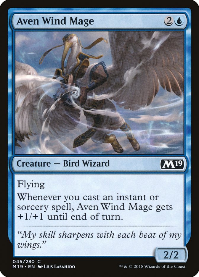 Aven Wind Mage - M19-045-NF-STD