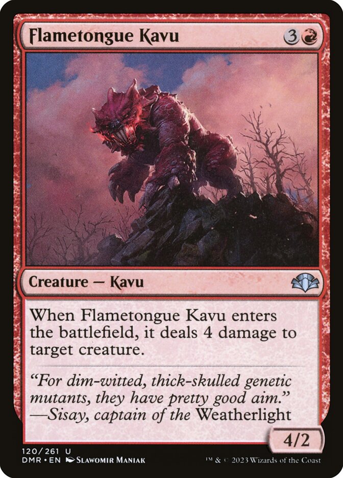 Flametongue Kavu - carta Magic The Gathering