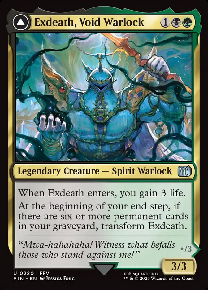 Exdeath, Void Warlock - carta Magic The Gathering