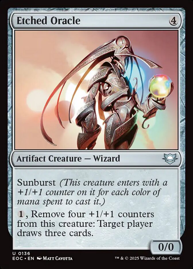 Etched Oracle - carta Magic The Gathering