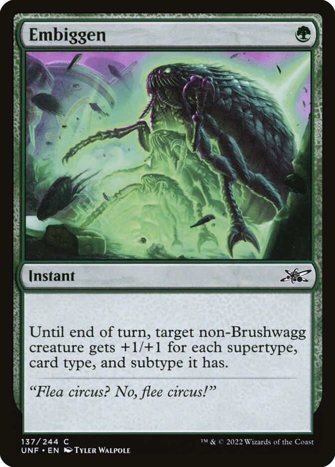Embiggen - carta Magic The Gathering