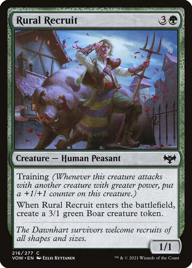 Rural Recruit - carta Magic The Gathering