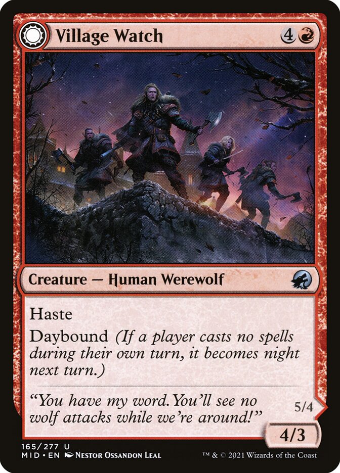 Village Watch - carta Magic The Gathering