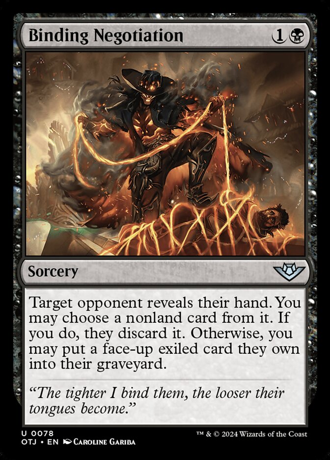 Binding Negotiation - carta Magic The Gathering