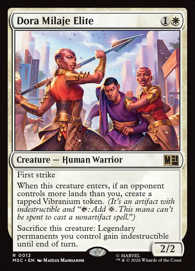 Dora Milaje Elite - carta Magic The Gathering