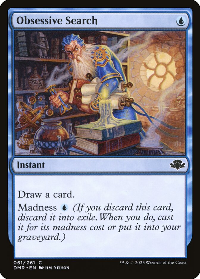 Obsessive Search - carta Magic The Gathering
