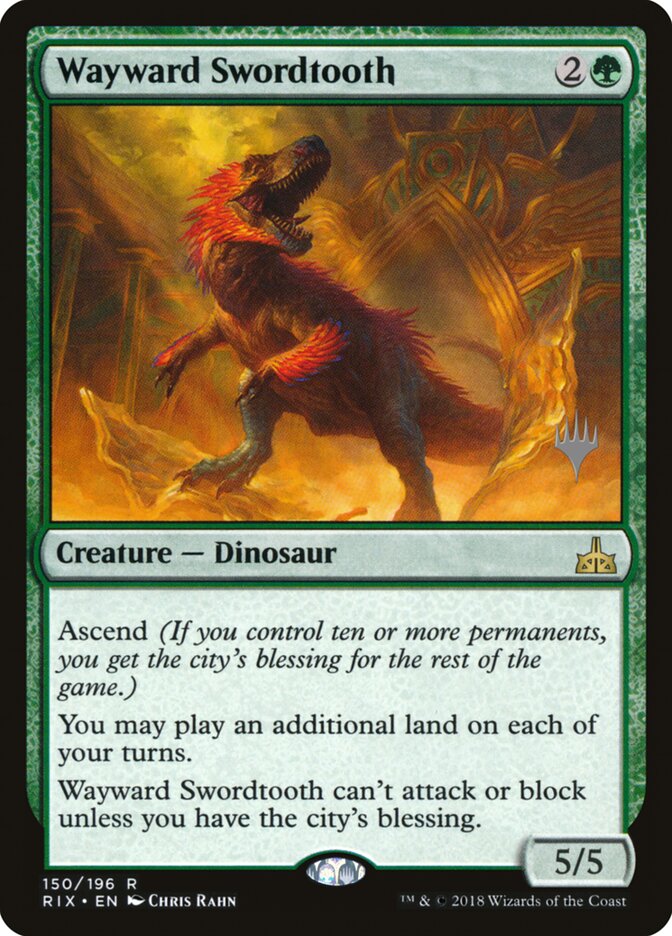 Wayward Swordtooth - carta Magic The Gathering