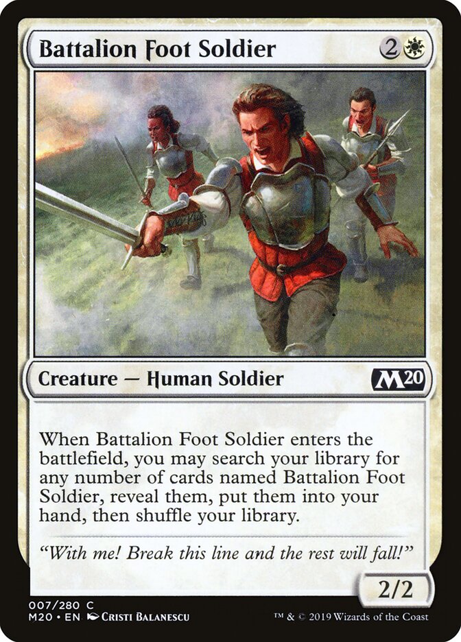Battalion Foot Soldier - carta Magic The Gathering