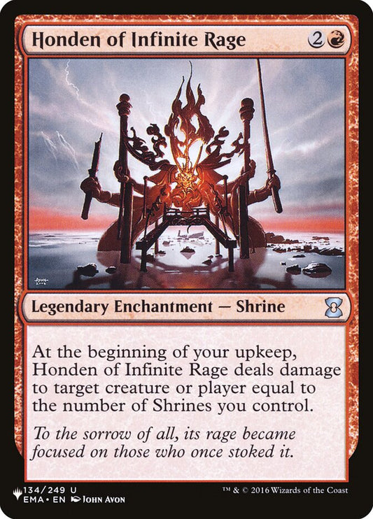 Honden of Infinite Rage - carta Magic The Gathering