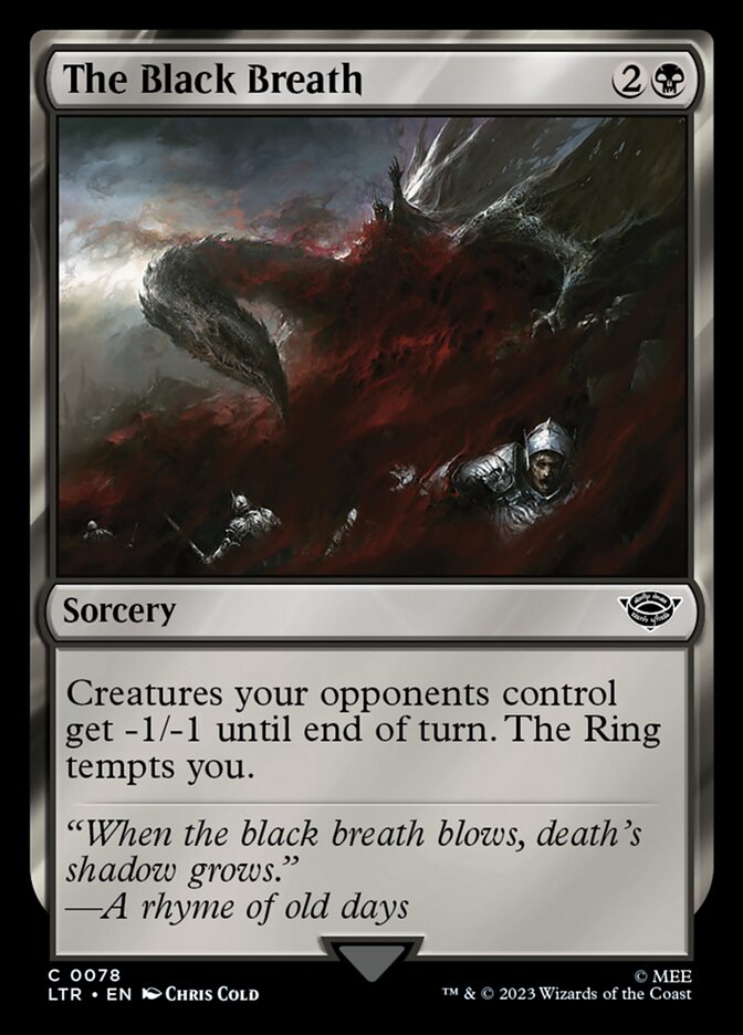 The Black Breath - carta Magic The Gathering