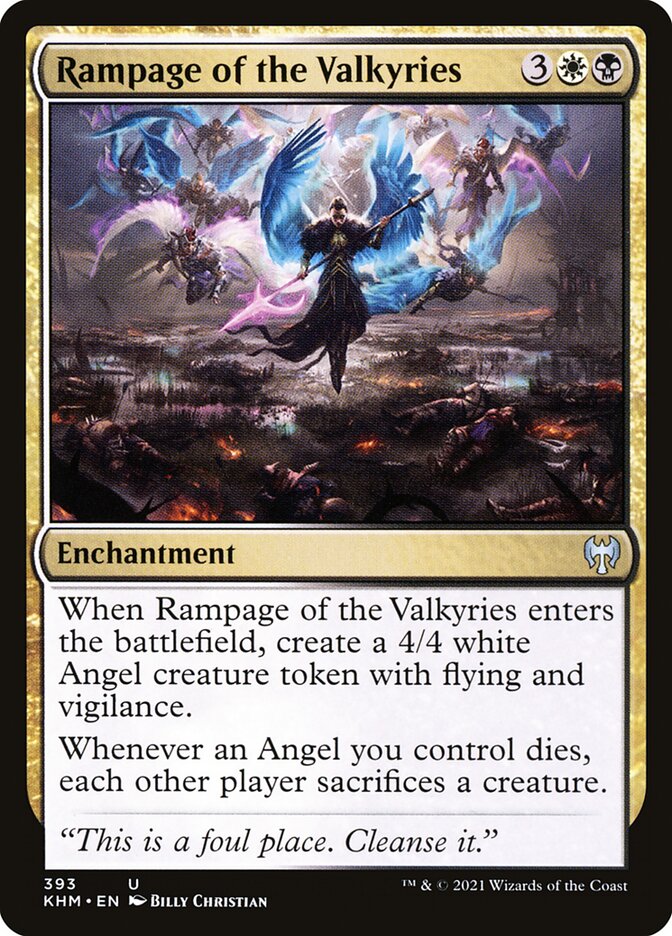 Rampage of the Valkyries - carta Magic The Gathering