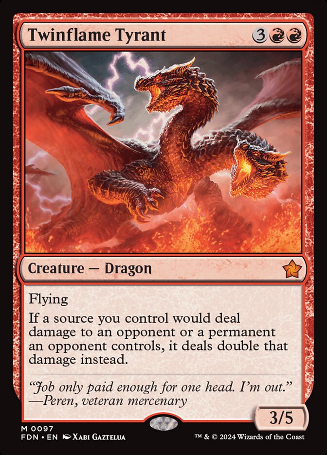 Twinflame Tyrant - carta Magic The Gathering