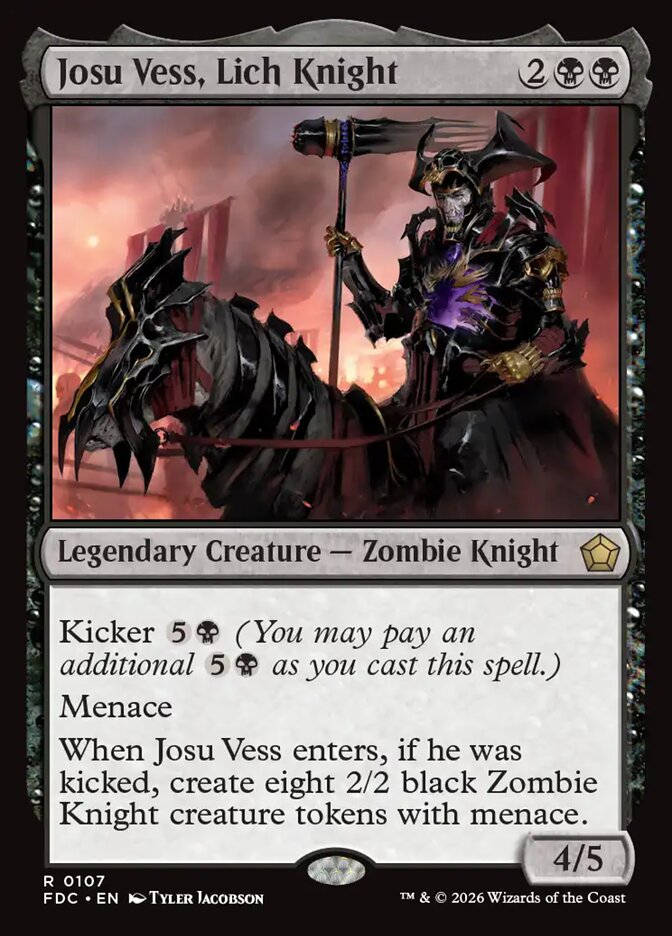 Josu Vess, Lich Knight - carta Magic The Gathering