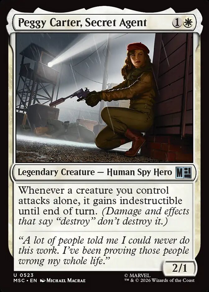 Peggy Carter, Secret Agent - carta Magic The Gathering