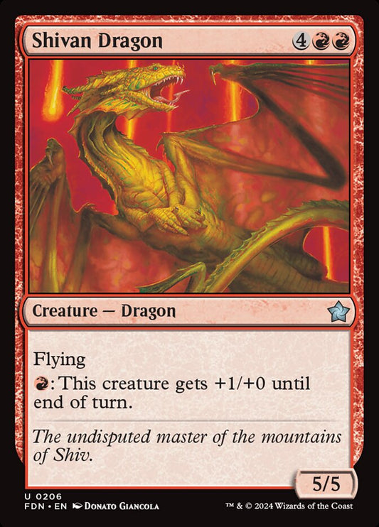 Shivan Dragon - FDN-206-NF-STD