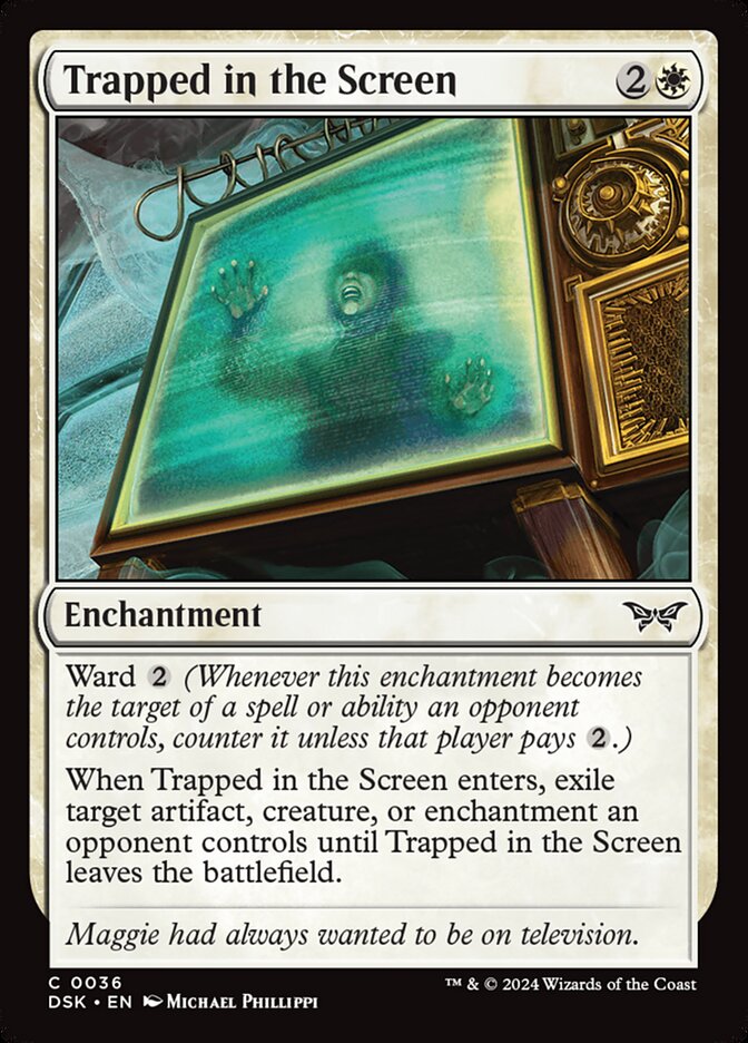 Trapped in the Screen - carta Magic The Gathering
